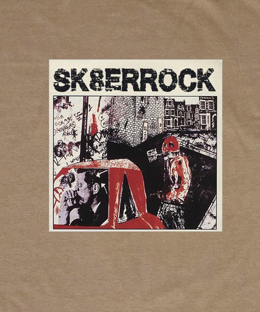 SK8ER ROCK Грязная Граффити Футболка ((бежевый ))