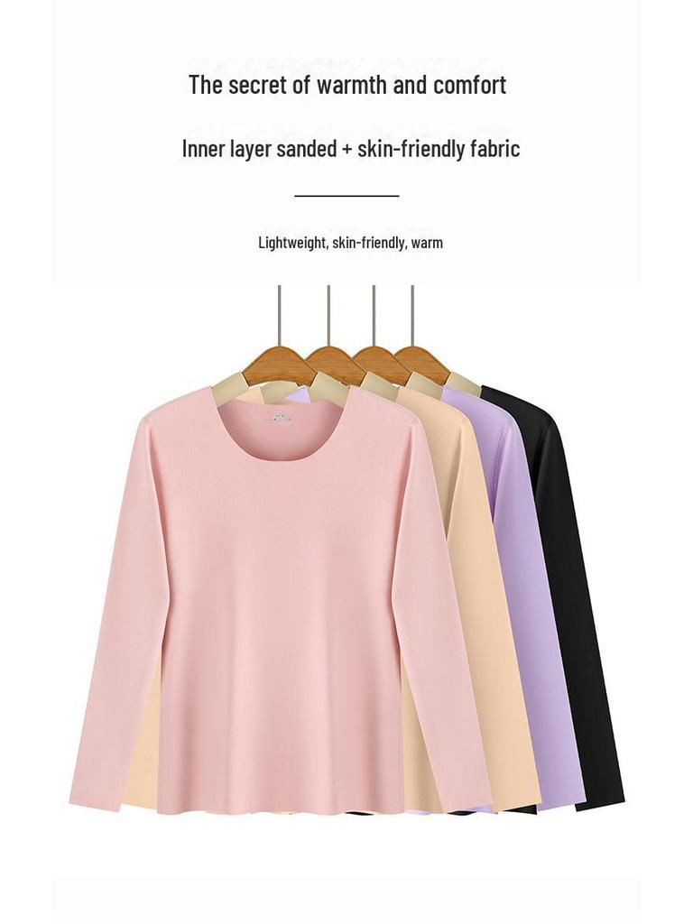 Немецкий бархатный бесшовный теплый женский термобелье комплект на осень и зиму