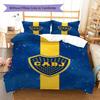 Boca Juniors Pattern Bedding Set Quilt Cover Pillowcase Home Decor Gift (1 * duvet cover + 2 * pillowcase, without core)