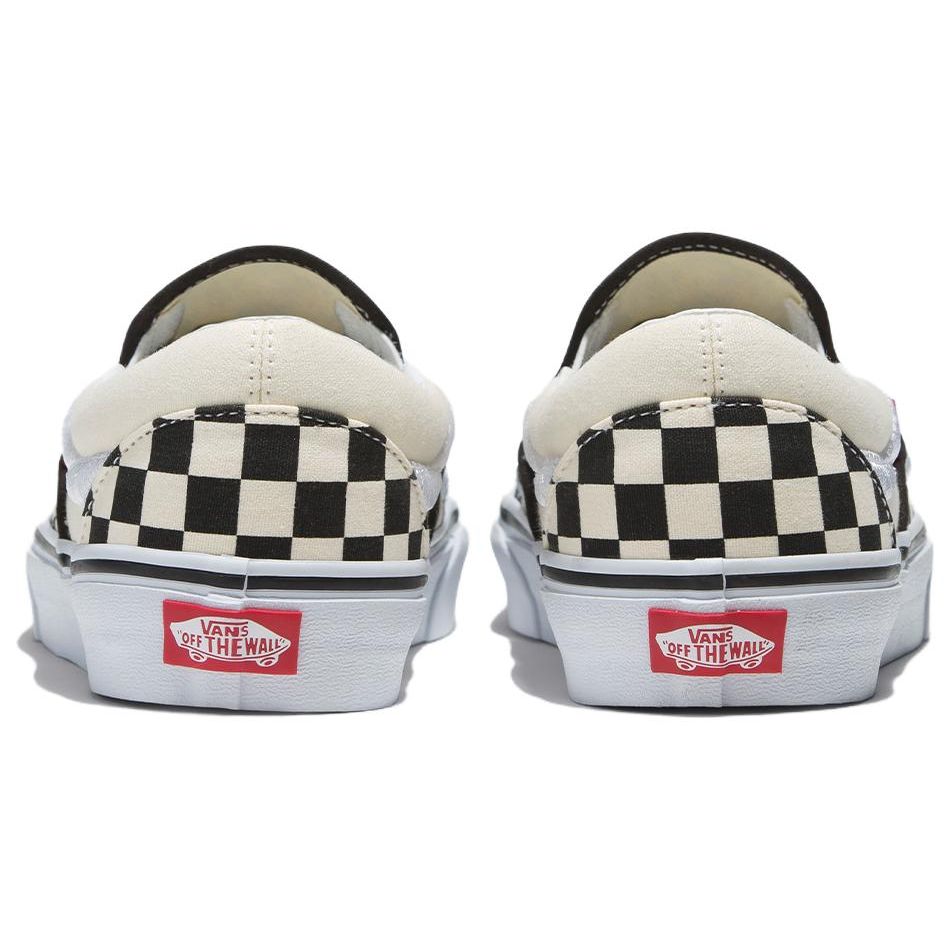 Vans Classic Slip-On 138 Sidestripe - Black Checkerboard Unisex Sneakers VN000BW3BKC