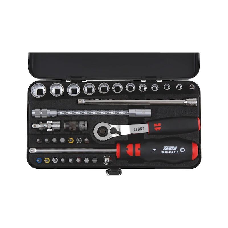 Wurth 34-Piece 1/4-inch Multifunction Socket Wrench Set