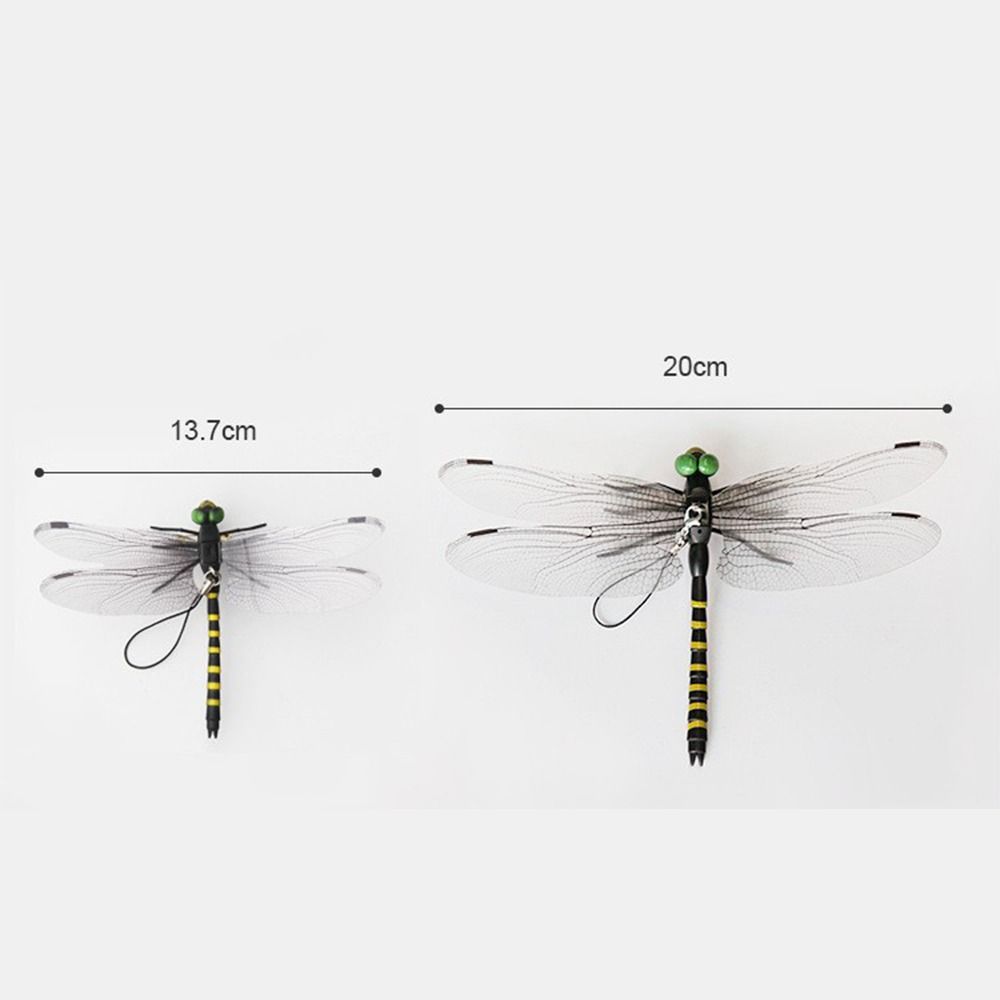 Lifelike Simulation Dragonfly Insect Model 3D Dragonfly Garden cor Outdoor Hanging Ornament