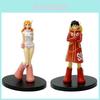 Набор ПВХ фигурок Луффи и Нами из One Piece для Автомобиля, Стола, Коллекционирования