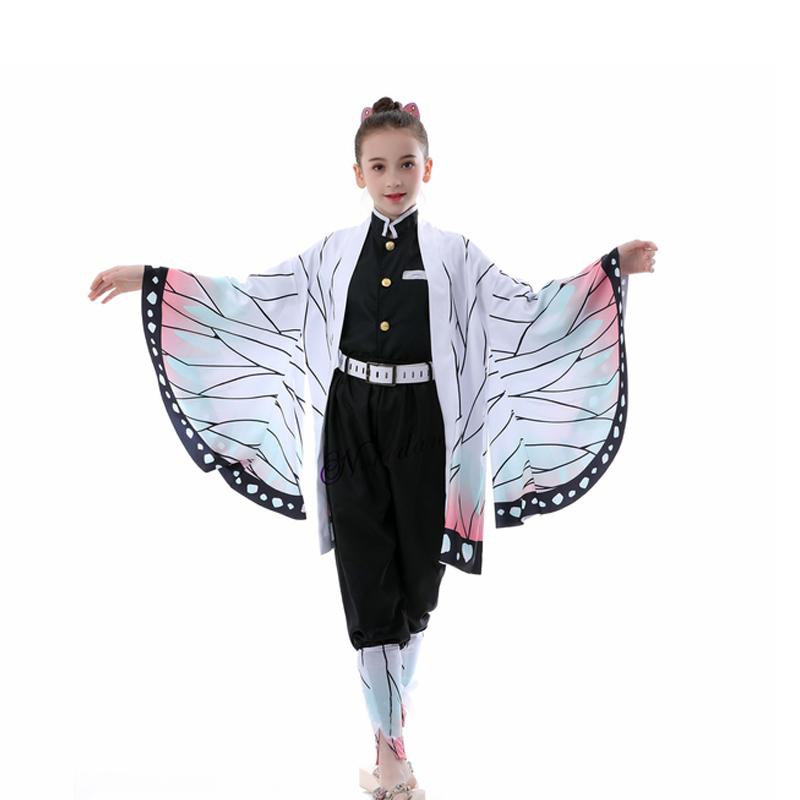 Аниме Убийца Демонов: Tsuyuri Kanawo Kamado Nezuko Кимоно Косплей для Девочек и Мальчиков, Костюм для Ролевой Игры, Детский Комплект