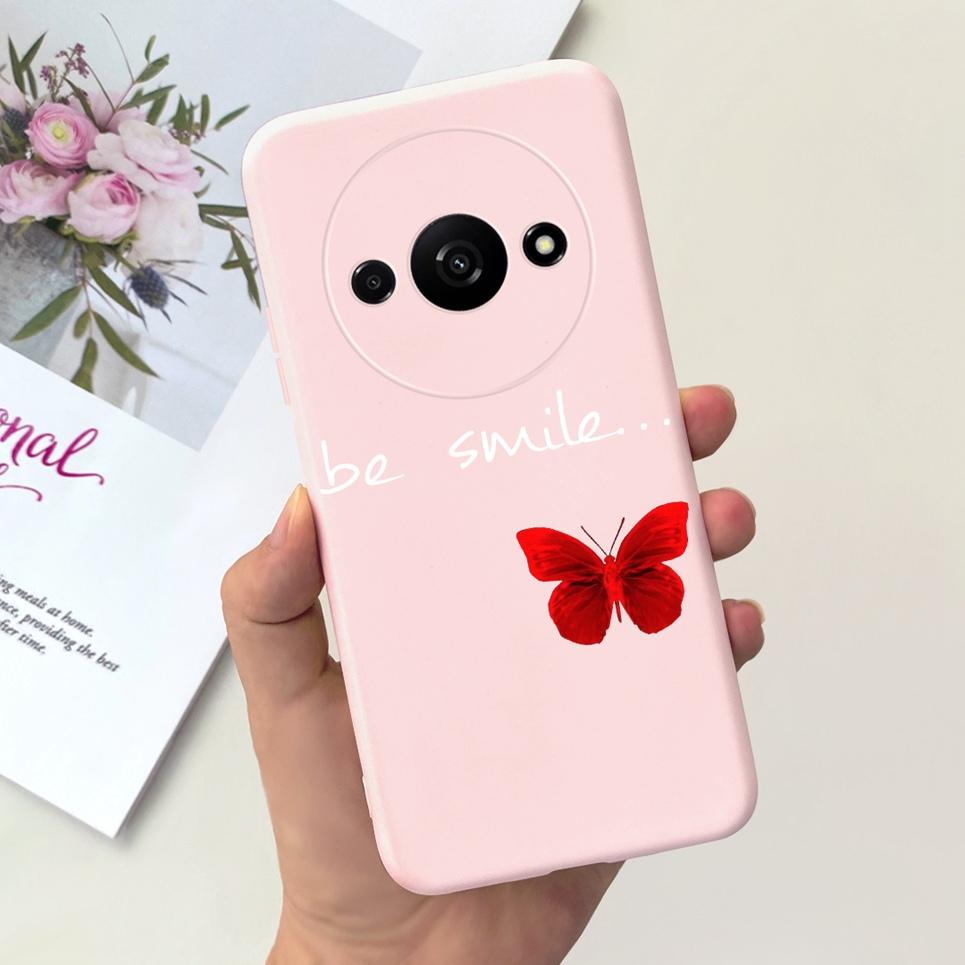 Для чехла Xiaomi Redmi A3 Женская мода Девочковый Цветок Бабочка Бампер Для Xiaomi Mi A3 Mia3 RedmiA3 Чехол Мягкий Силикон