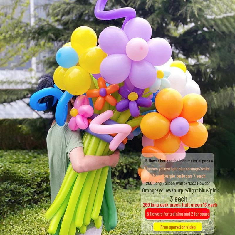 Internet Celebrity Daisy Birthday Balloon Bouquet and Picnic Decor Set