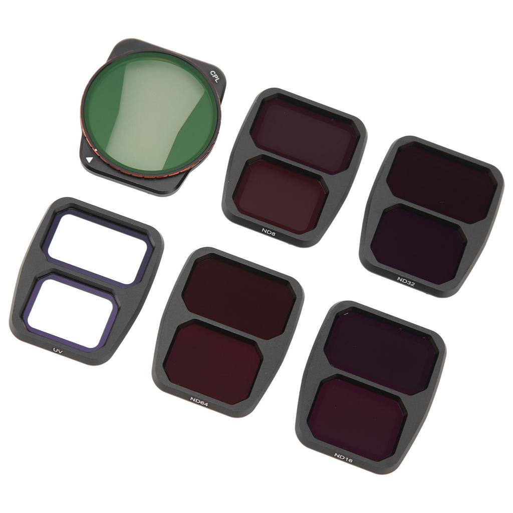 Drone Filter Kit ND8 ND16 ND32 ND64 UV CPL Multi Coated Waterproof Scratch Proof Aluminum Frame HD Drone Filter for Air