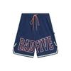 Badfive Letter Print Loose Sports Shorts Men Shorts Deep-Navy-Blue AKST519-4