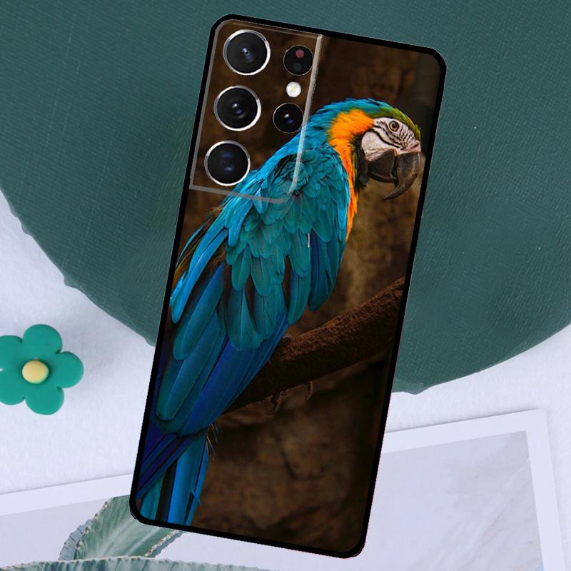 Чехол с животными, попугаями, птицами для Samsung Galaxy S24 S23 Ultra S22 Plus S20 S21 FE Note 20 10 S8 S9 S10 Plus