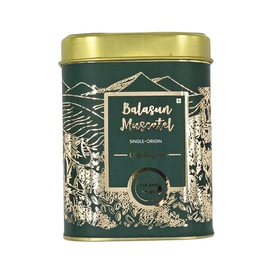 Tea And Twigs | Darjeeling Black Tea - 100 Grams | Balasun Muscatel | (Grade- FTGFOP1) | Balasun Garden Second Flush Chai Patti | Single Origin