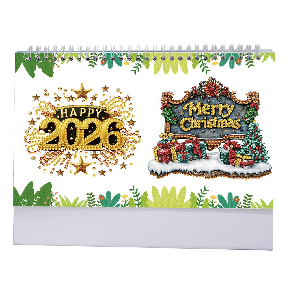 Календарь из бумаги для алмазной вышивки, Набор ежемесячного календаря для алмазной вышивки, Ежемесячный перекидной настольный календарь для планирования дома и офиса