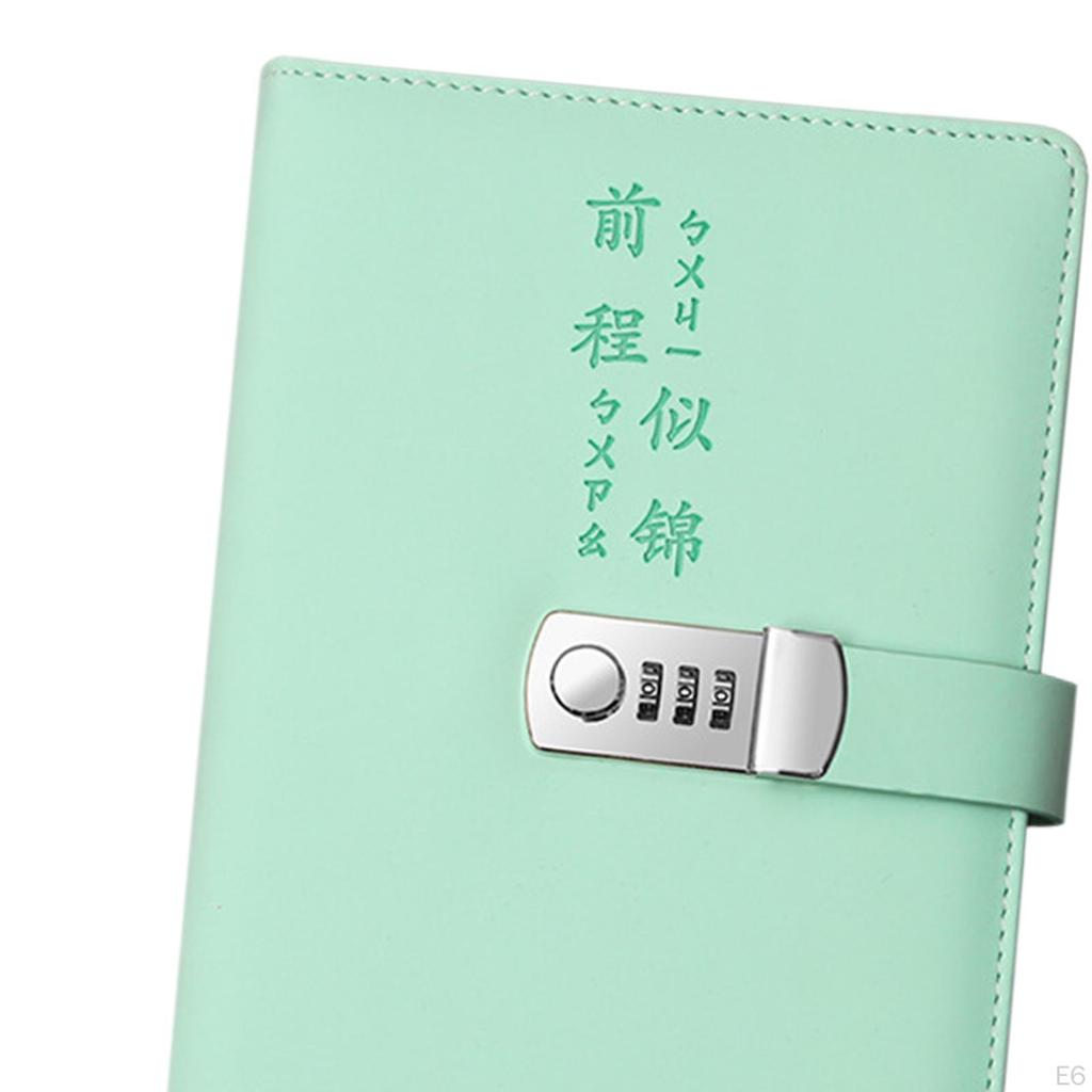 Дневник с замком, блокнот, личные канцелярские товары, искусственная кожа, пароль