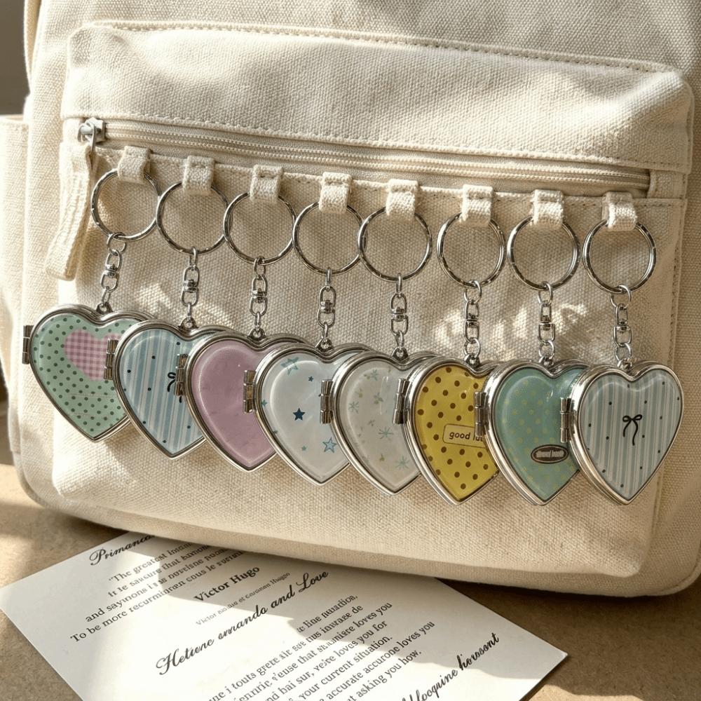 Alloy Hardware Keychain Heart Shaped Key Ring Stylish Keychain Pendant Women Accessories