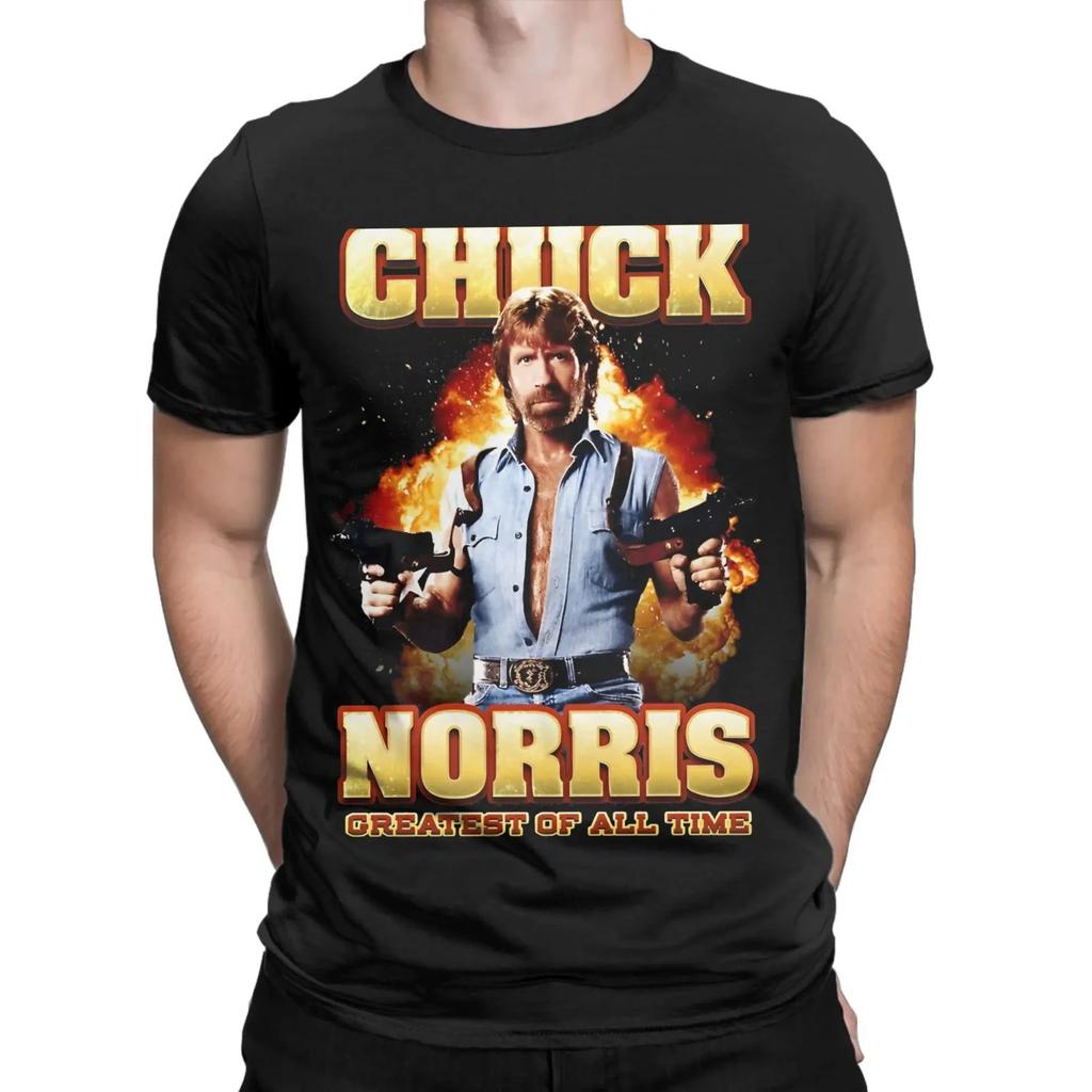 Men Women Printed Chuck Norris Greatest of all Time T Shirt BS1214