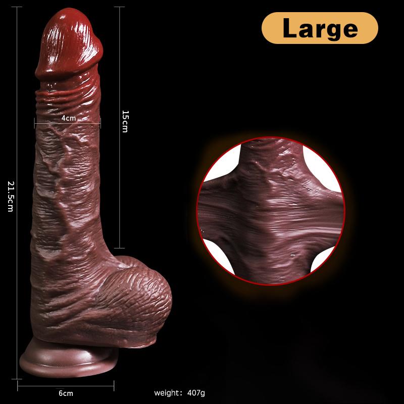 8,5-дюймовый реалистичный пенис для женщин, раздвижной фаллоимитатор крайней плоти, фаллоимитатор на присоске, женский мастурбатор, большой член, анальный секс-игрушки для взрослых, магазин
