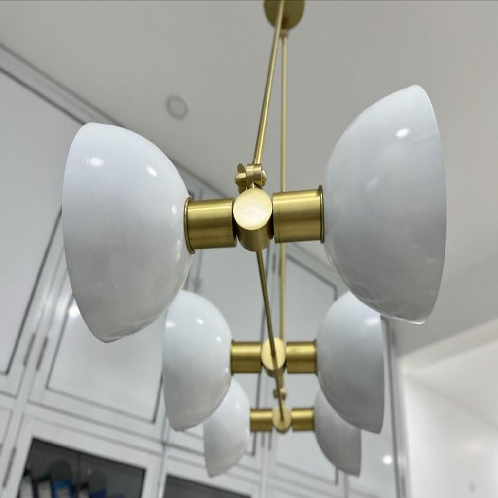 Люстра потолочная современная подвесная люстра на 6 ламп светильник