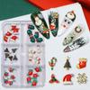 Claus Manicure Accessories Christmas Nail Charms Christmas Nail Decorations Party Nail Rhinestones