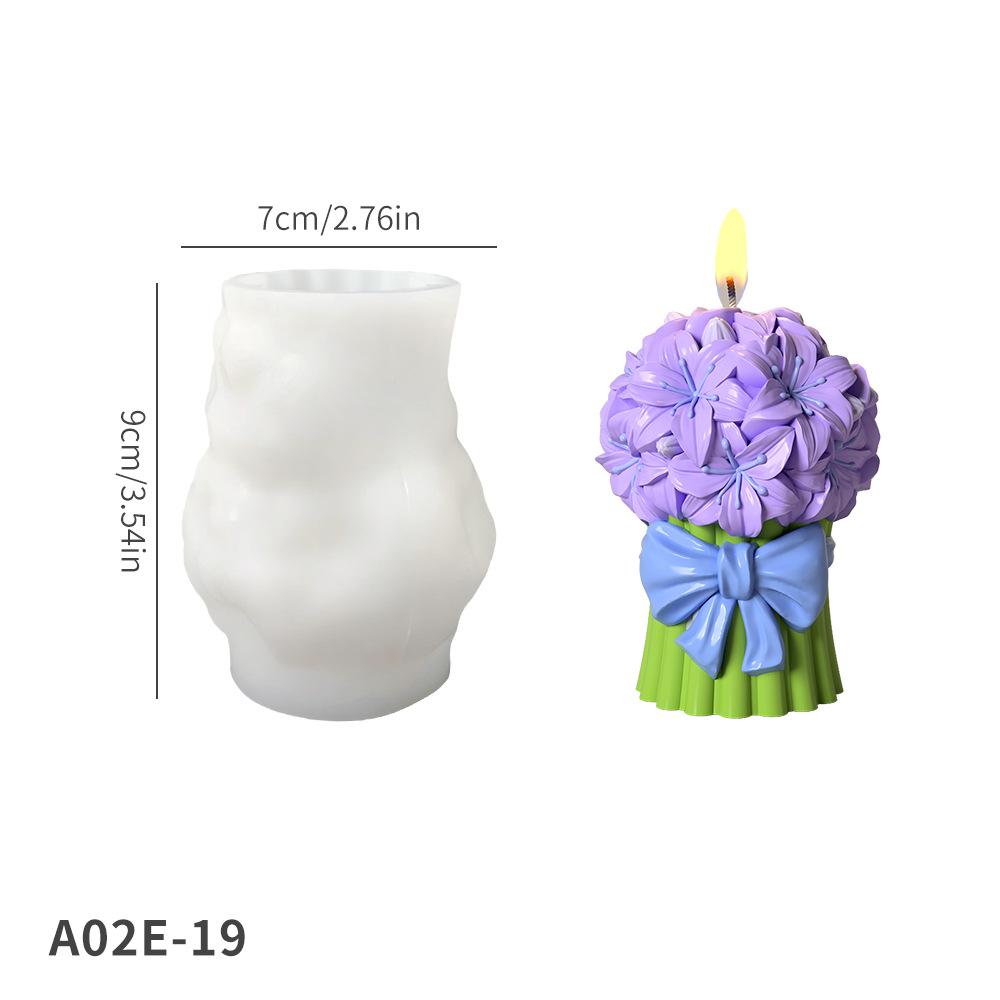 Подарок на День святого Валентина Букет тюльпанов Силиконовая форма DIY Цветы Формы для ароматических свечей Материалы для изготовления мыла ручной работы