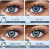FUNSACHY контактные линзы синего цвета, 1 пара для глаз, корейские ежегодные красивые разноцветные линзы для глаз Pupilentes Colorcon