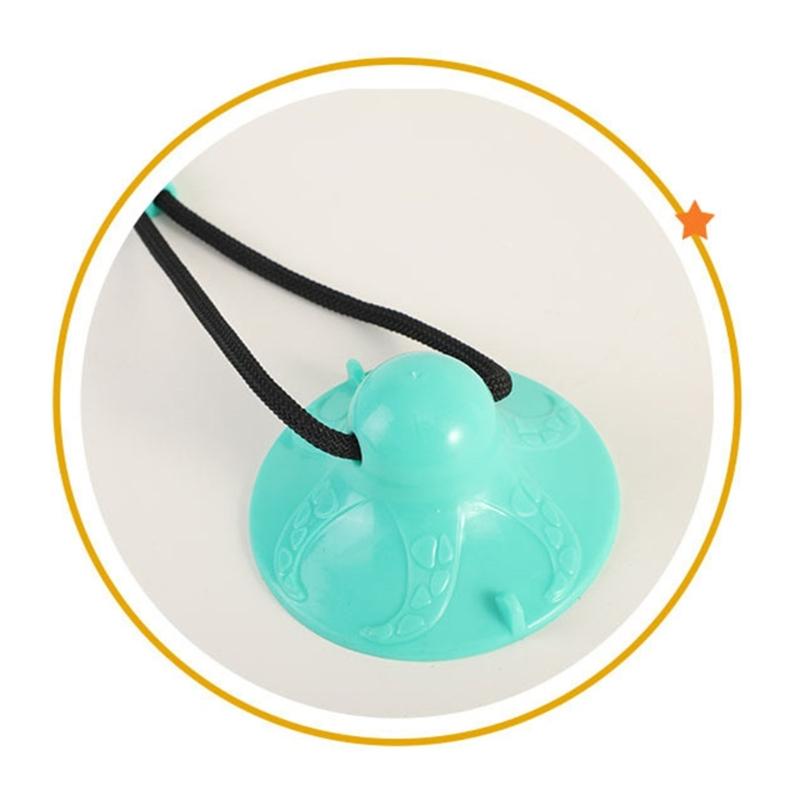 Игрушка для собак с утечкой еды для жевания, прорезывания зубов, на присоске, эластичная веревка для питомца, игрушка-медленная кормушка для собак, снимающая стресс