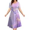 Summer Butterfly Print Women's Dresses Female Plus Size Long Dresses Elegant Dresses For Women's Clothing