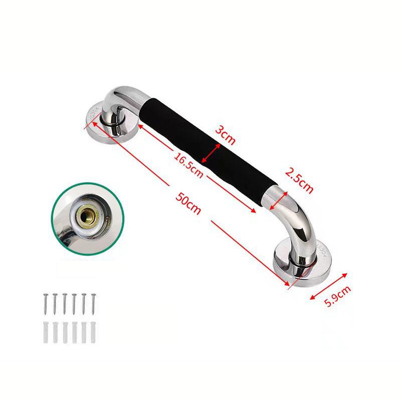 1шт 304 нержавеющая сталь силиконовый поручень для безопасности ванной комнаты пожилых людей и людей с ограниченными возможностями предотвращение падений в туалете
