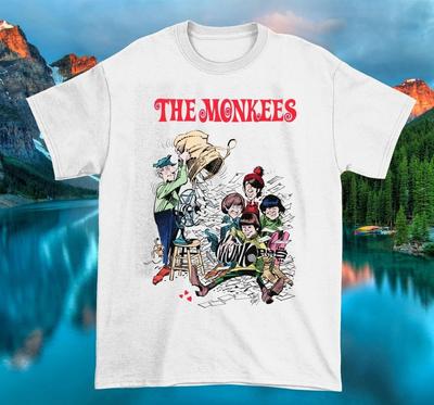 Новая горячая футболка The Monkees Рождественская вечеринка Белый Подарок Рождество S-5XL Унисекс Футболка TU470