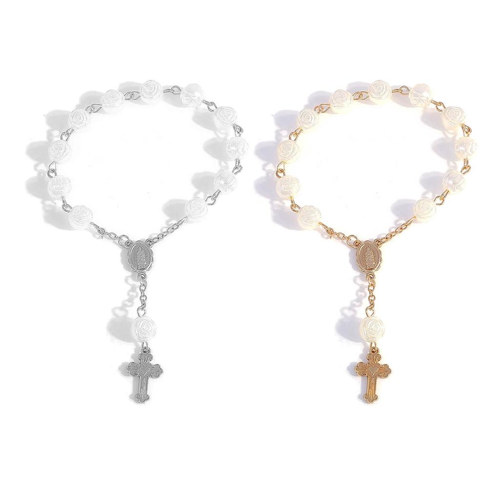 Украшения ручной работы на запястье, регулируемый браслет-розарий из бусин, религиозный браслет для молитвы для удобного ношения