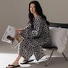 Womens Cotton Long Sleeve Nightgown Soft Loungewear Dress