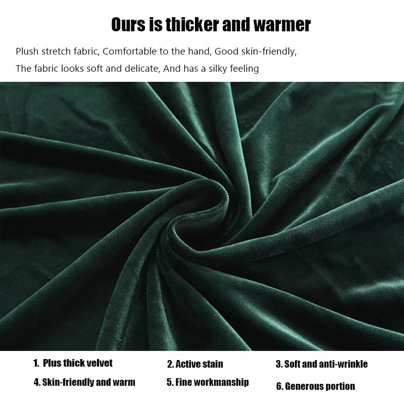 Чехол на диван для гостиной, толстый эластичный флисовый чехол для дивана, кресла, сиденья, L-образный угловой чехол для дивана