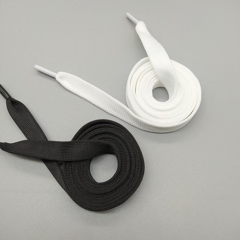 Яркие радужные и белые шнурки: Красочные 7-цветные и белые варианты, ширина 1,2 см, толстая вязка крючком.