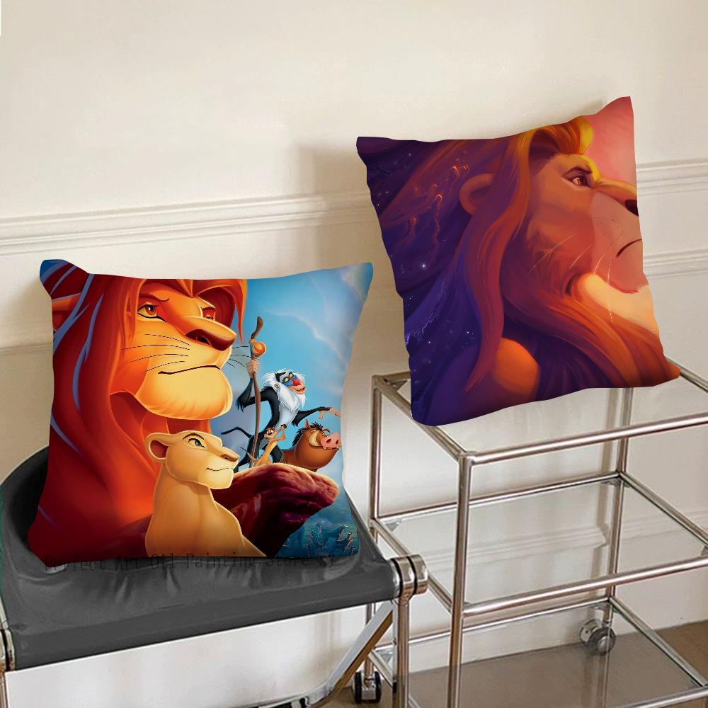 Мультфильм Король Лев Наволочка Модная Квадратная Наволочка Спальня Диван Комната Внутреннее Украшение Подушка для Отдыха Чехол 40x40