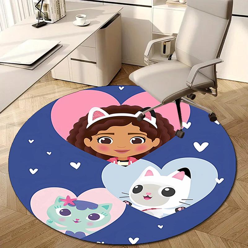 1pc Gaby's Bubble House4 Design Printed Area Round Carpet for Bedroom Living Room Home Decor Rugs Mat Non Slip Mat Rug for Bedside