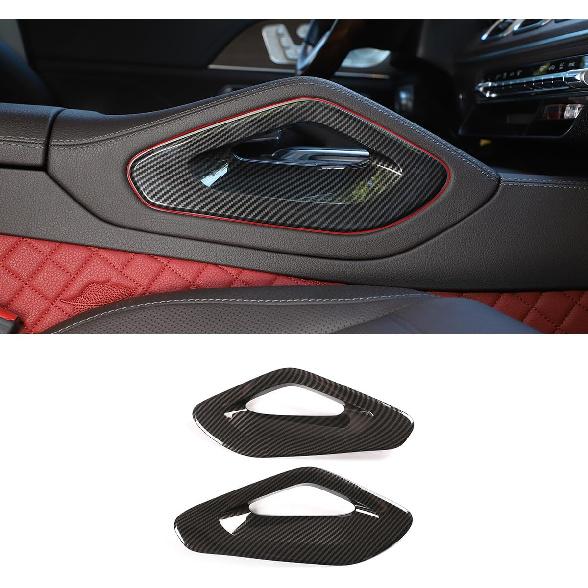 Center Control Armrest Side Trim Compatible with Mercedes Benz GLE350 W167 400d 450 GLE C167 53 63 S AMG GLS450 X167 580 Carbon Fiber Center Console