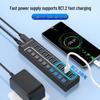10-портовый USB 3.0 концентратор-расширитель для ноутбуков, телефонов и настольных компьютеров