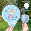 Cute Cartoon Portable Mini Folding Selfie Fan for Students