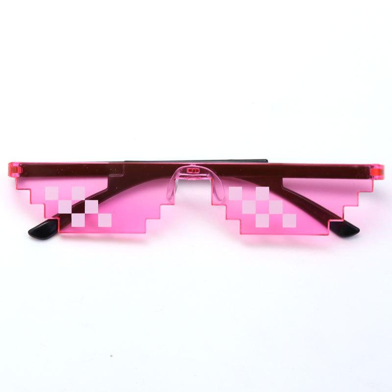 Очки для вечеринок с мозаикой Цветная печать Солнцезащитные очки с мозаикой Солнцезащитные очки с имитацией артефакта