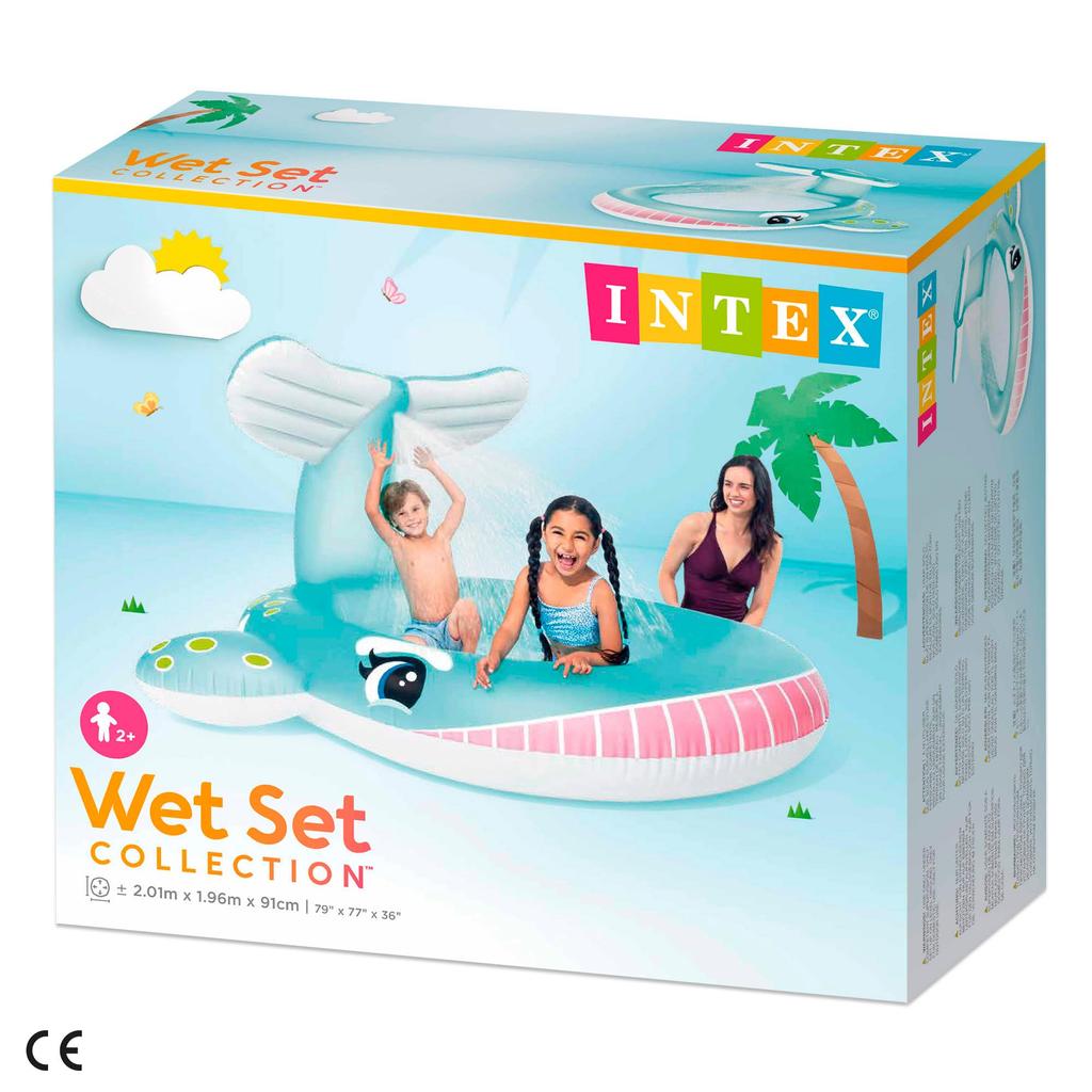 intex Кит Спрей 201 x 196 x 91 57440 Японский Бассейн, см, [Официальный Продукт]