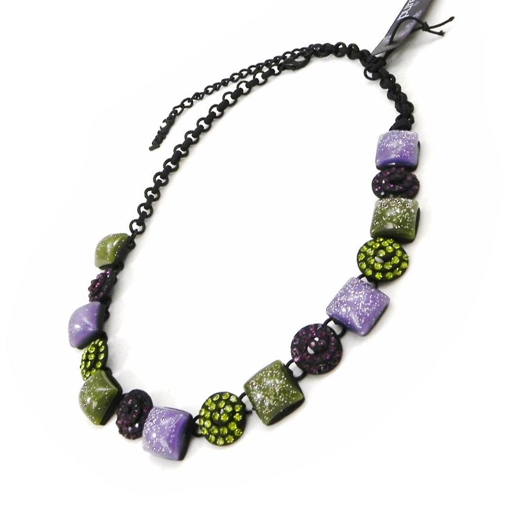 NOA [I2177] - Дизайнерское колье "Sissi" фиолетово-зеленый