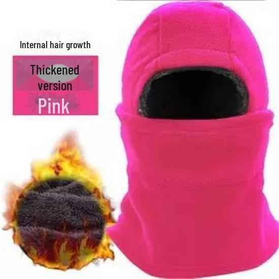 Утепленная флисовая лыжная шапка и маска для лица — ветрозащитный, теплый головной убор для езды на велосипеде