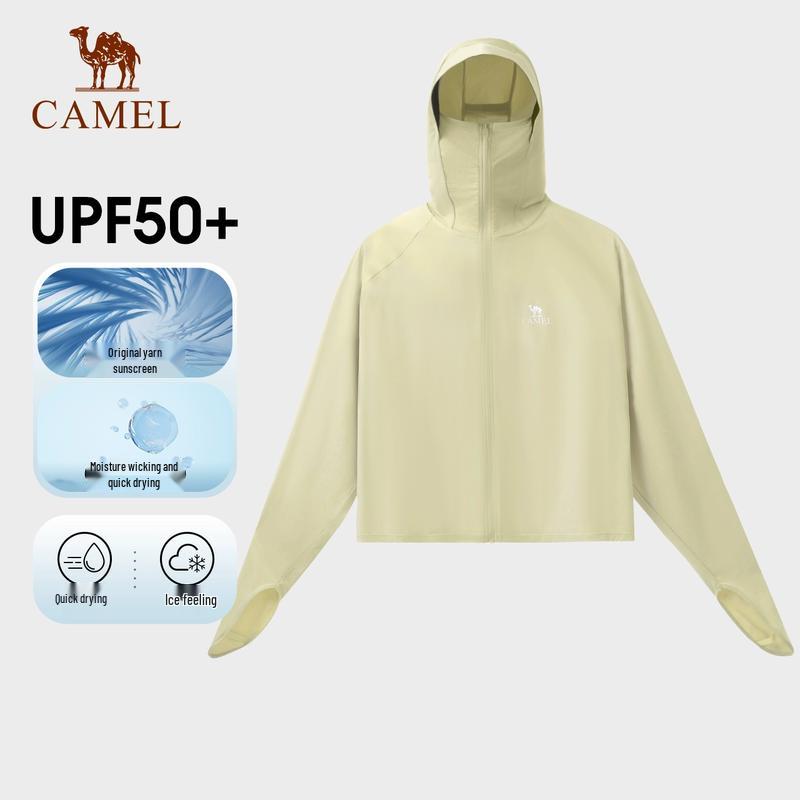 Camel Женская солнцезащитная куртка UPF50 с эффектом охлаждения
