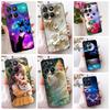 For Motorola Moto G67 MotoG77 Case New Luxury Painted Cover Black Silicone Soft Phone Case For Moto G77 G 67 Back Cover Bumper