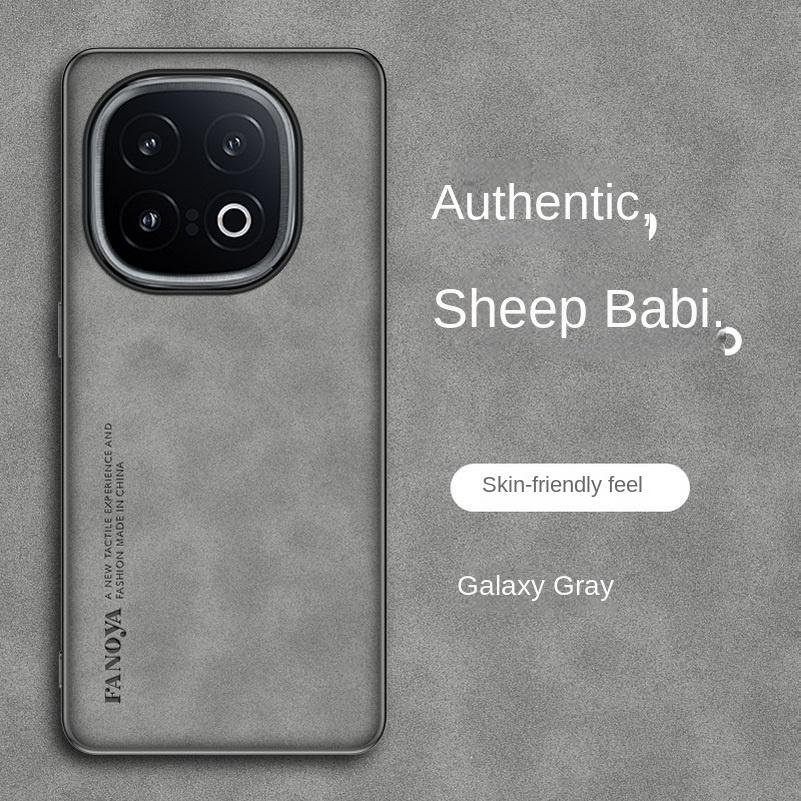 Простой кожаный удобный замшевый чехол для VIVO IQOO 13 12 Pro 11 Pro IQOO Z9X Z9 Turbo Z8 Z8X IQOO Neo 9 8 Защитная крышка для камеры