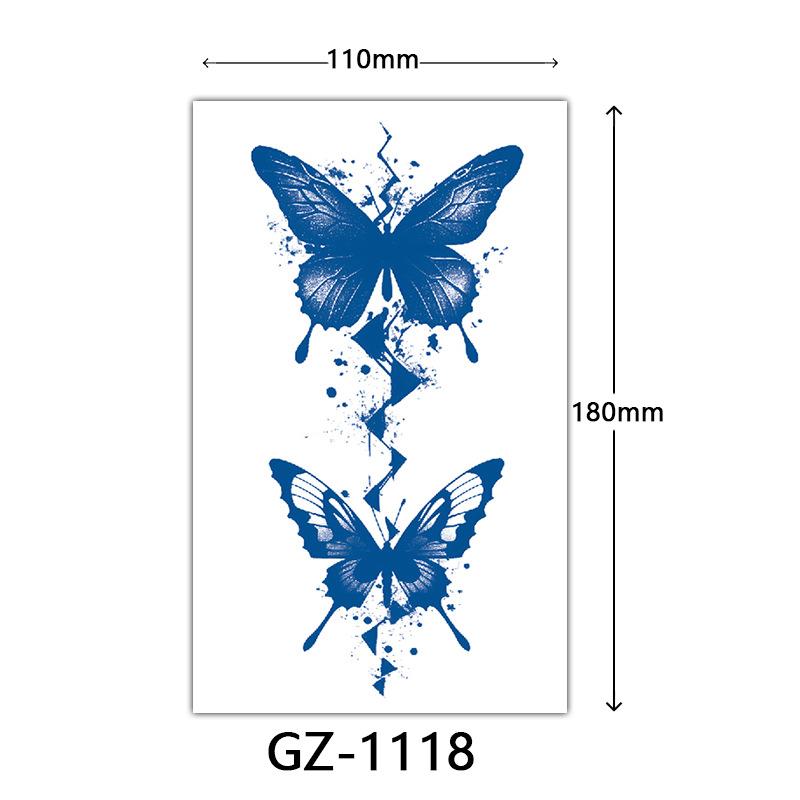 Соковые тату-наклейки, Растительные тату-наклейки, Полуперманентные тату-наклейки с английскими буквами Тату