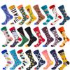 Men Socks Cotton Crew Socks Cartoon Animal Dog Pattern Socks Novelty For Christmas Gift