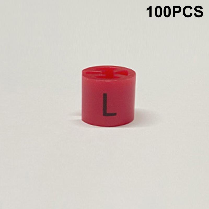 100 шт., бирка для определения размера вешалки, пластиковая бирка для одежды, кольца для магазина одежды, вешалка Xs SML Xl 3Xl-5Xl