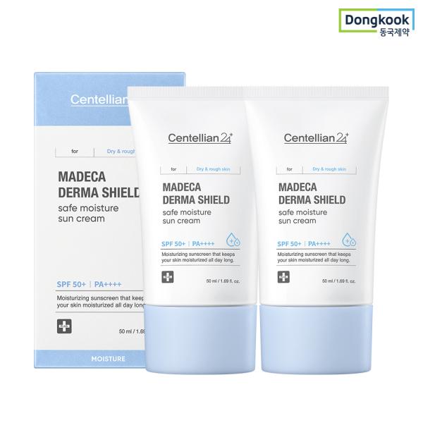 CENTELLIAN24 Солнцезащитный крем Madeca Derma Shield Safe Moisture 50 мл (SPF50 +) 2 шт.
