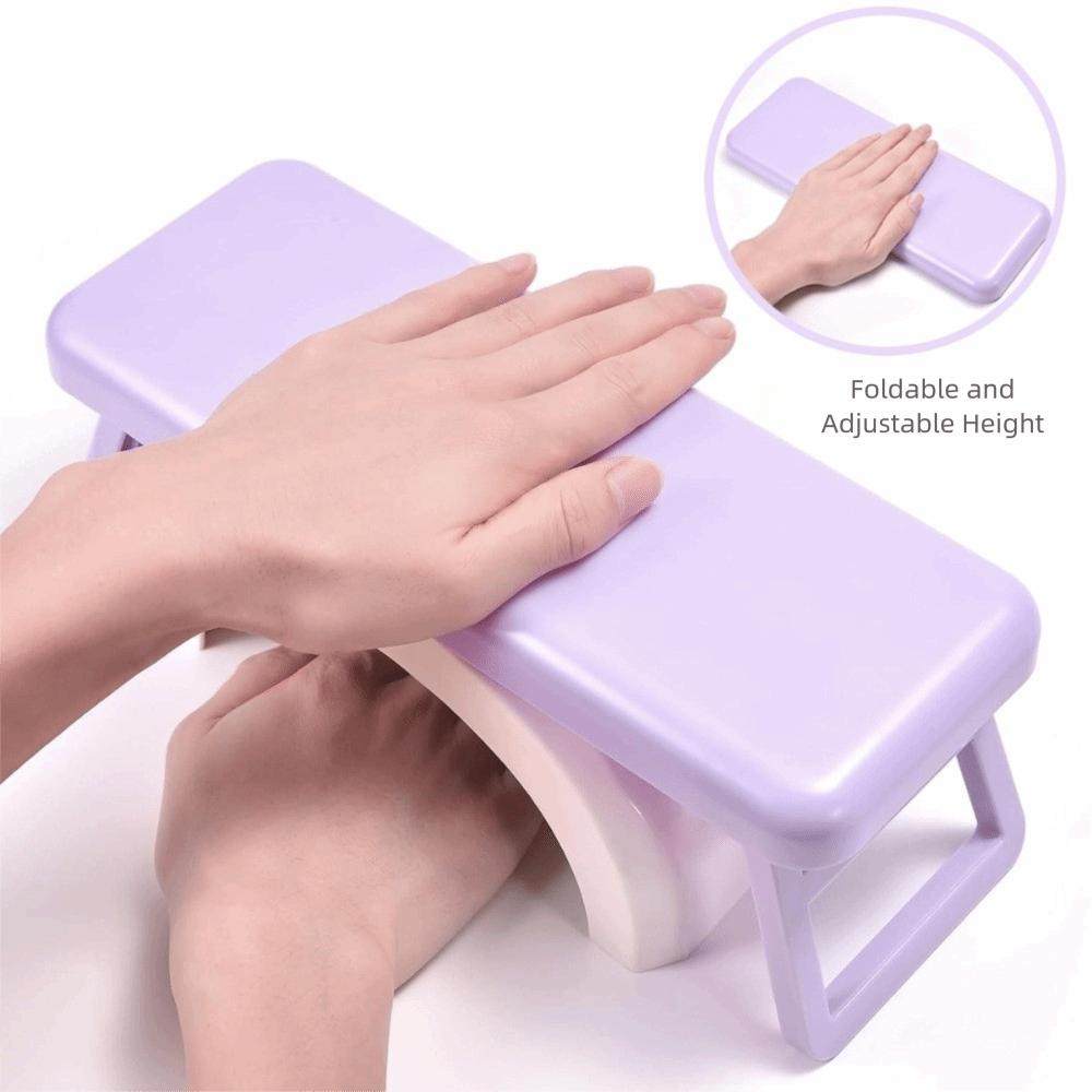 with Bracket Foldable Hand Stand Cushion Manicure Nail Arm Rest Arm Rest for Nails Tech  Manicure
