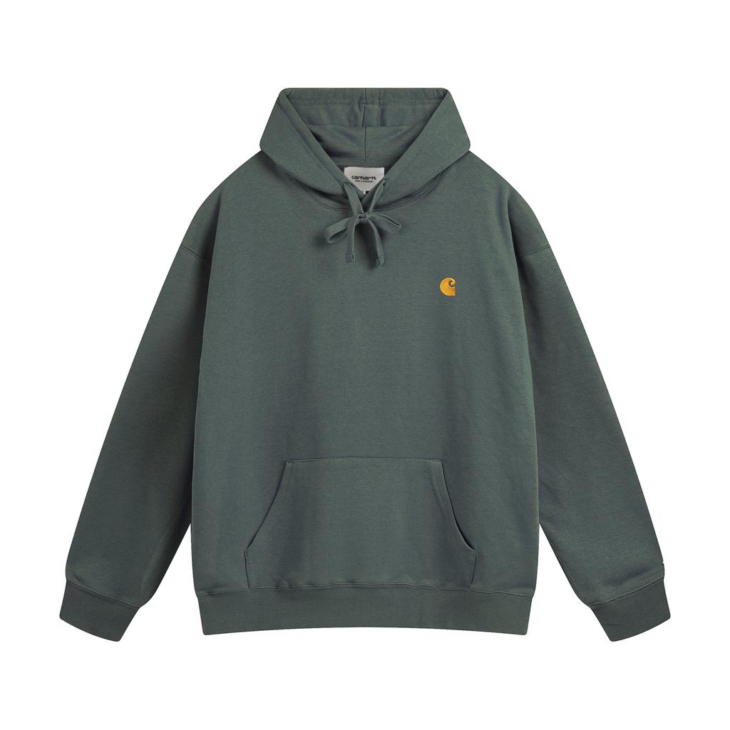 carhartt 2025 Новая весна и осень Тонкая толстовка с капюшоном и вышитым логотипом больших размеров, подходит для пар