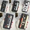Cassette Mix Tape Case For Xiaomi Redmi 13C 12C 10C 9C 10A Redmi Note 11 9 10 12 13 Pro 9S 10S 11S 12S Cover